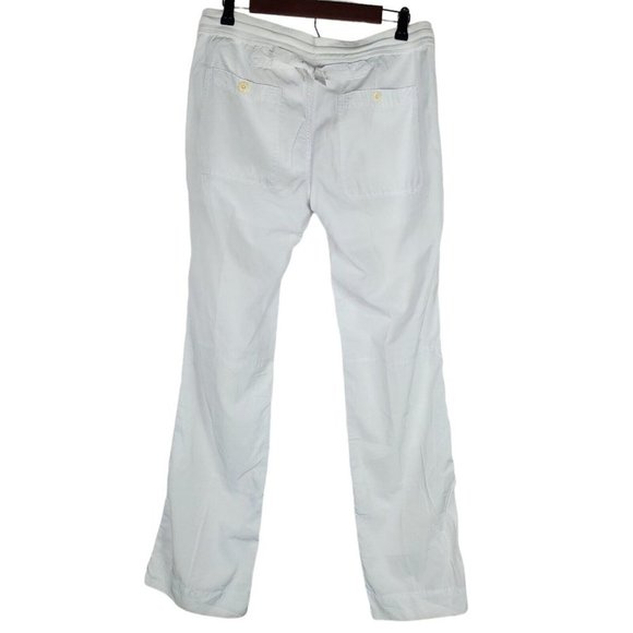 RLX Ralph Lauren Womens Convertible Pants S White Golf Hiking Pockets Drawstring - Picture 3 of 14